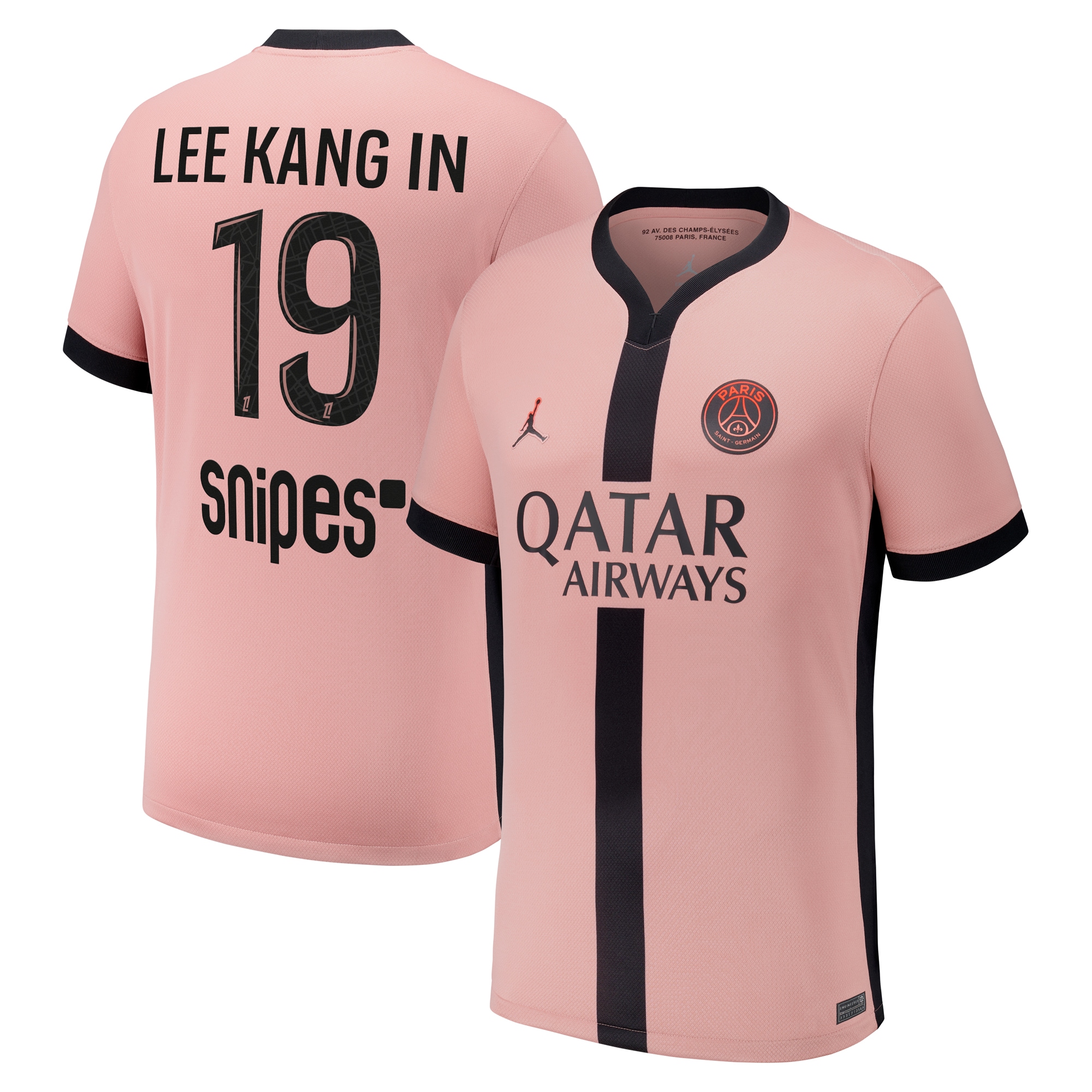 psg jordan third stadium shirt 2024-25 – kids with lee kang in 19 printing Kits Collection | Shop PSG Gear