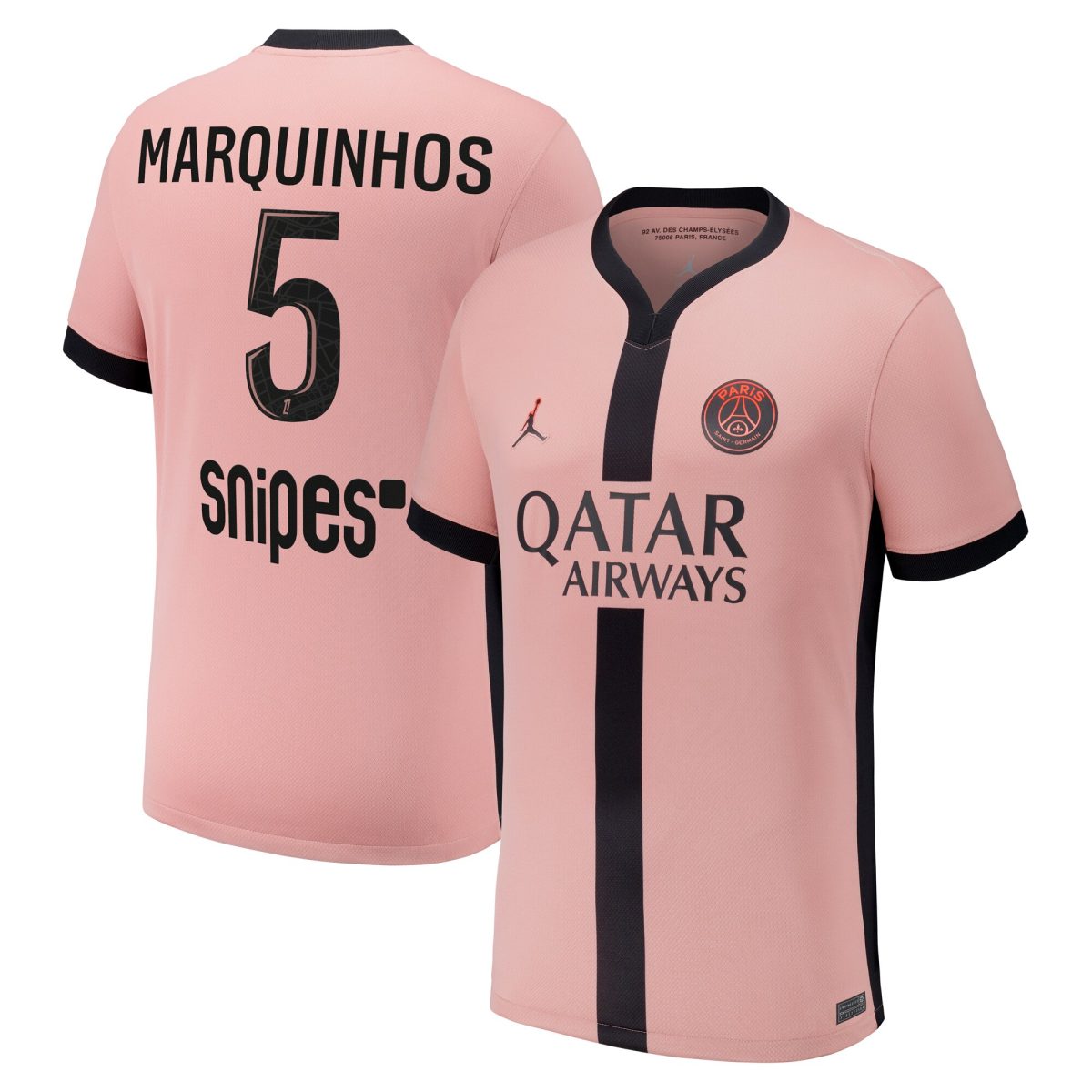 psg jordan third stadium shirt 2024-25 – kids with marquinhos 5 printing Kits Collection | Shop PSG Gear