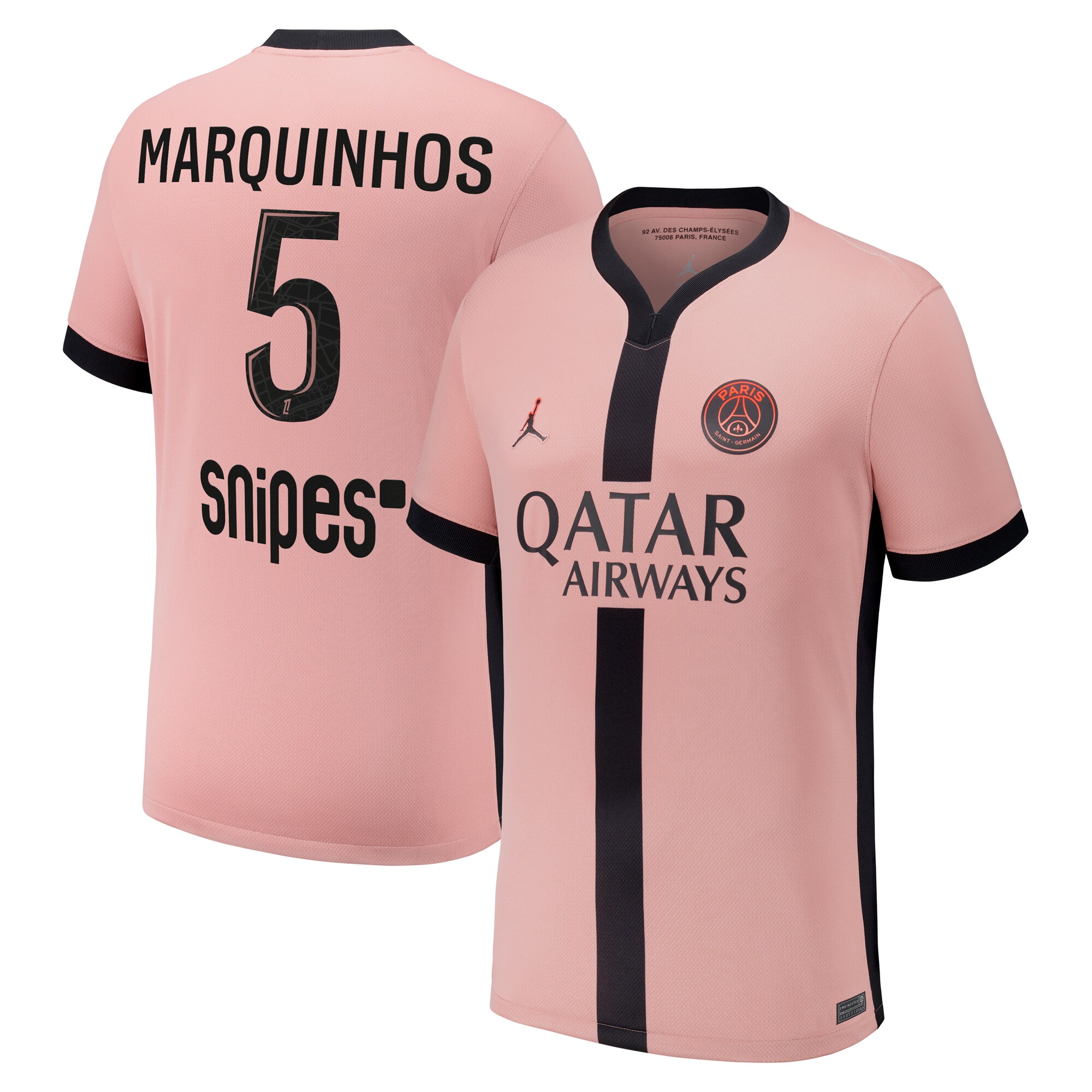 psg jordan third stadium shirt 2024-25 – kids with marquinhos 5 printing Kits Collection | Shop PSG Gear