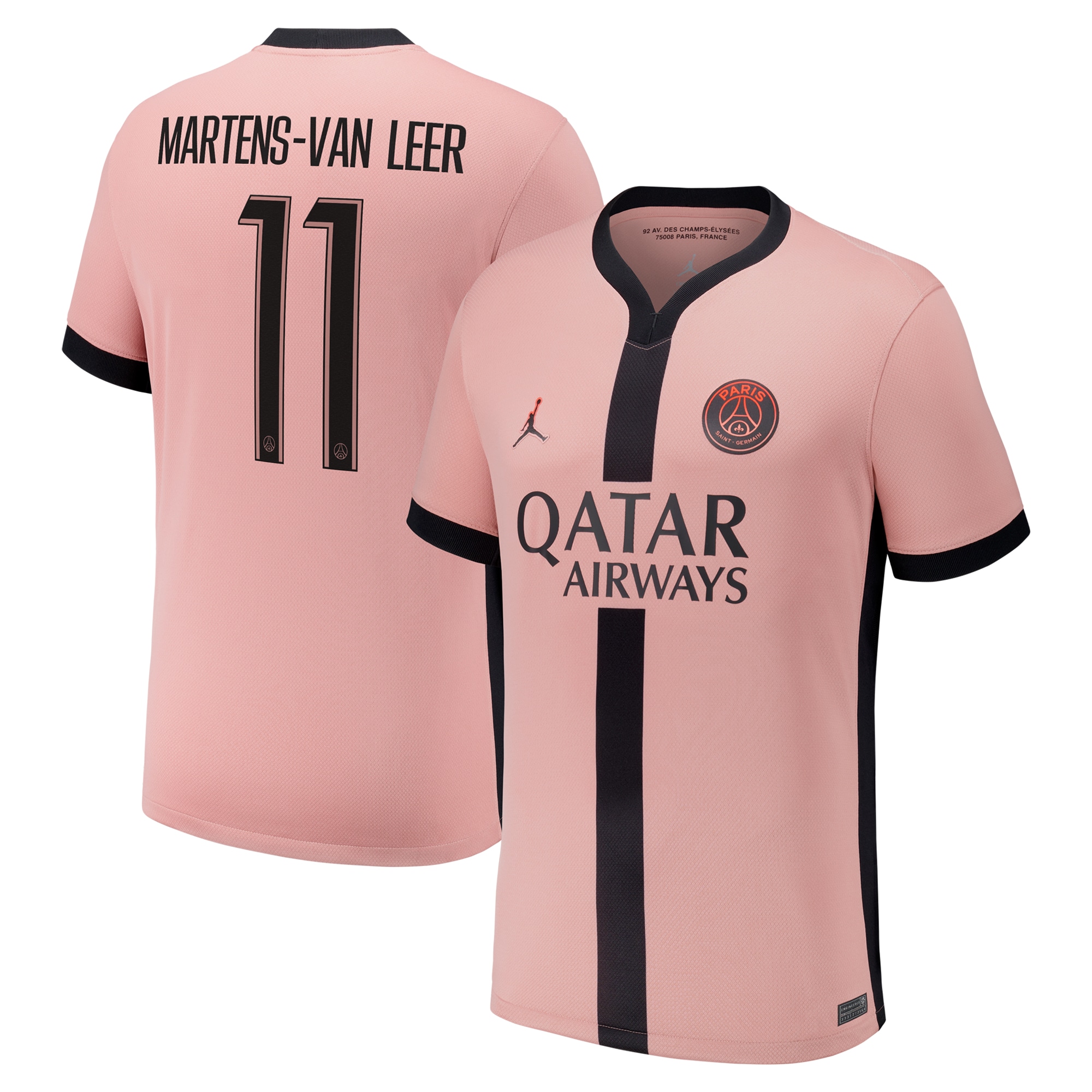 psg jordan third stadium shirt 2024-25 – kids with martens-van leer 11 printing Kits Collection | Shop PSG Gear