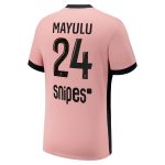 psg jordan third stadium shirt 2024-25 – kids with mayulu 24 printing Kits Collection | Shop PSG Gear