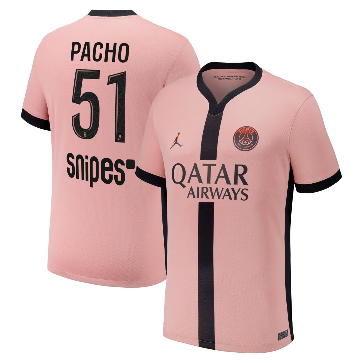 psg jordan third stadium shirt 2024-25 – kids with pacho 51 printing Kits Collection | Shop PSG Gear