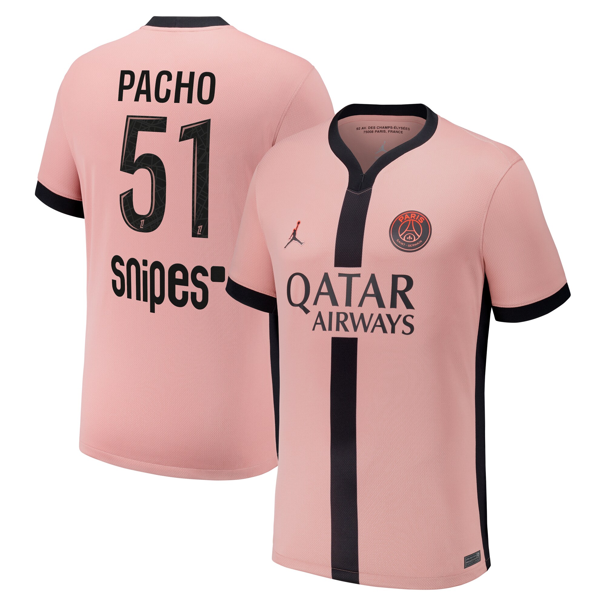 psg jordan third stadium shirt 2024-25 – kids with pacho 51 printing Kits Collection | Shop PSG Gear