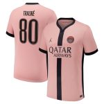 psg jordan third stadium shirt 2024-25 – kids with traore 80 printing Kits Collection | Shop PSG Gear