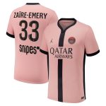 psg jordan third stadium shirt 2024-25 – kids with zaire-emery 33 printing Kits Collection | Shop PSG Gear