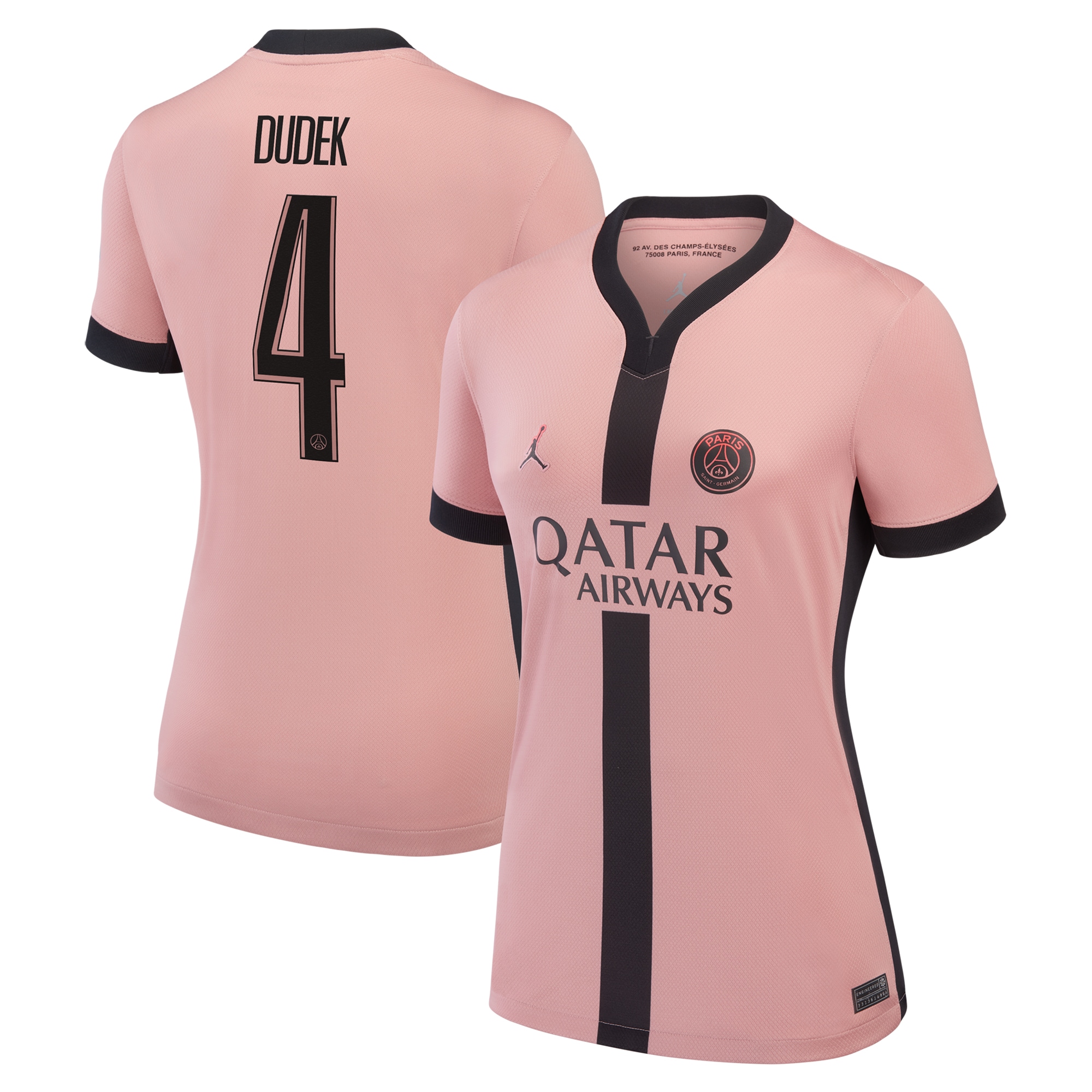 psg jordan third stadium shirt 2024-25 – womens with dudek 4 printing Kits Collection | Shop PSG Gear