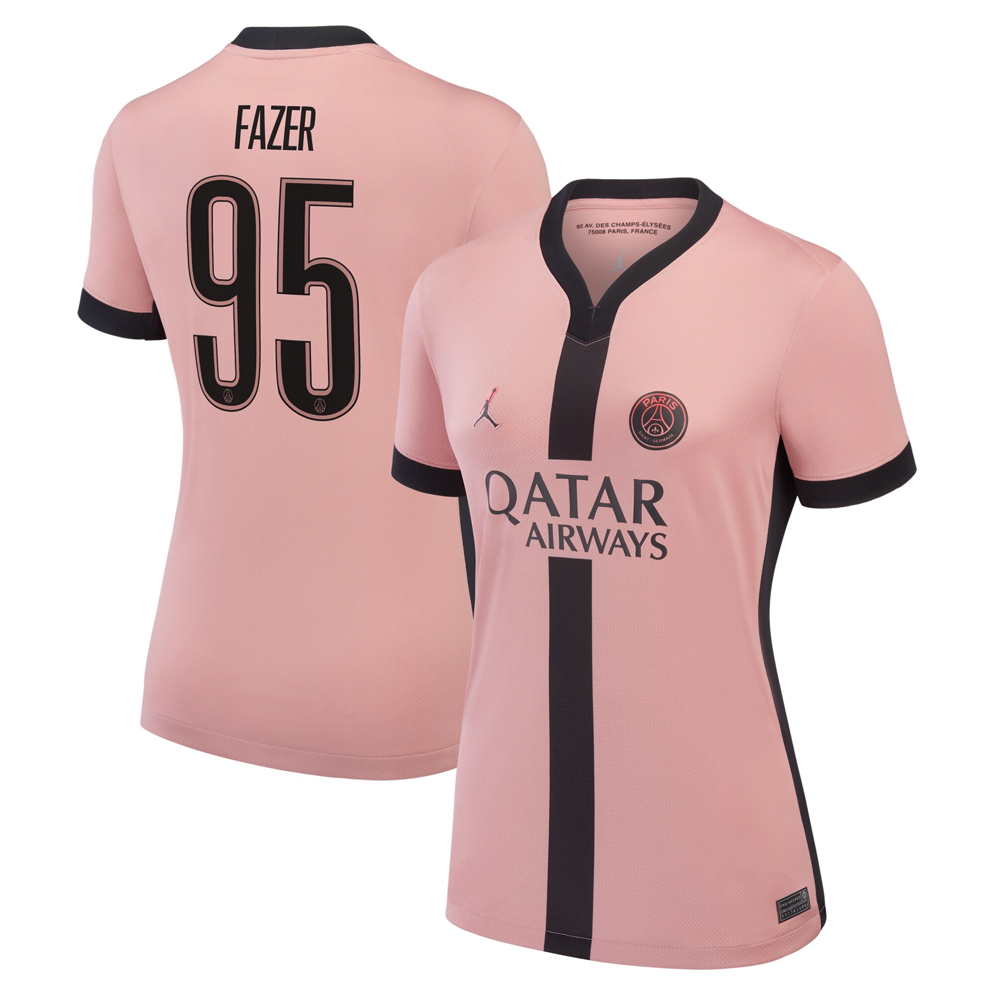 psg jordan third stadium shirt 2024-25 – womens with fazer 95 printing Kits Collection | Shop PSG Gear