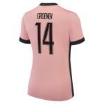 psg jordan third stadium shirt 2024-25 – womens with groenen 14 printing Kits Collection | Shop PSG Gear
