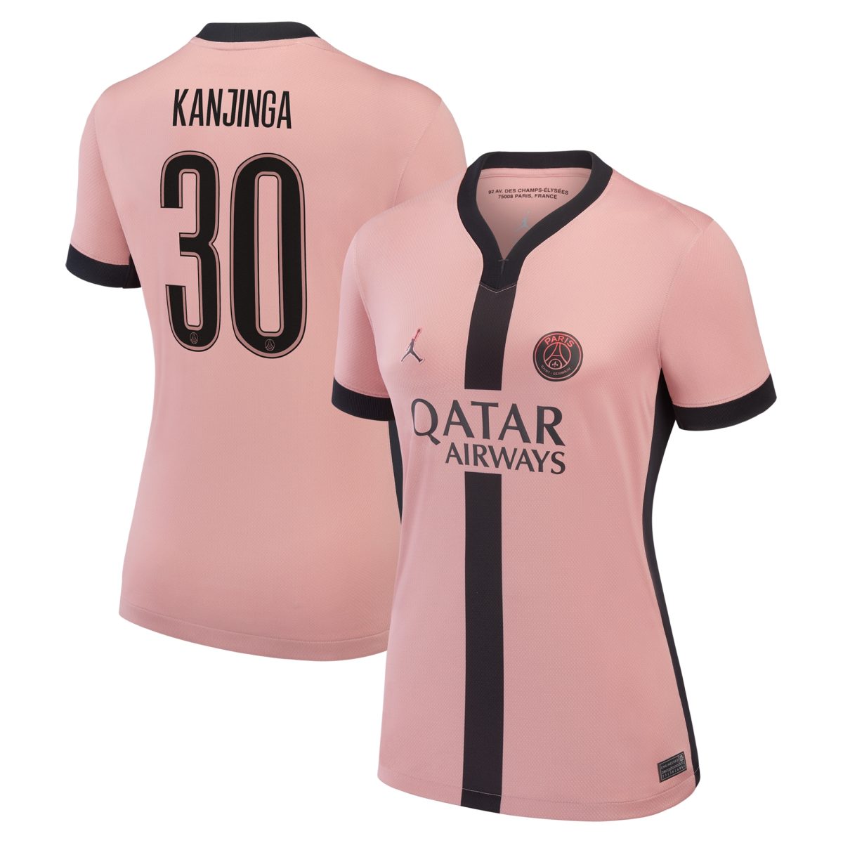 psg jordan third stadium shirt 2024-25 – womens with kanjinga 30 printing Kits Collection | Shop PSG Gear