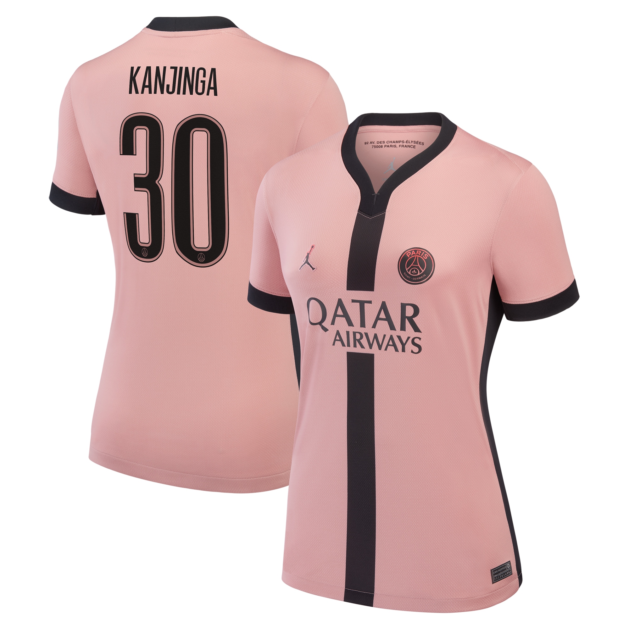psg jordan third stadium shirt 2024-25 – womens with kanjinga 30 printing Kits Collection | Shop PSG Gear