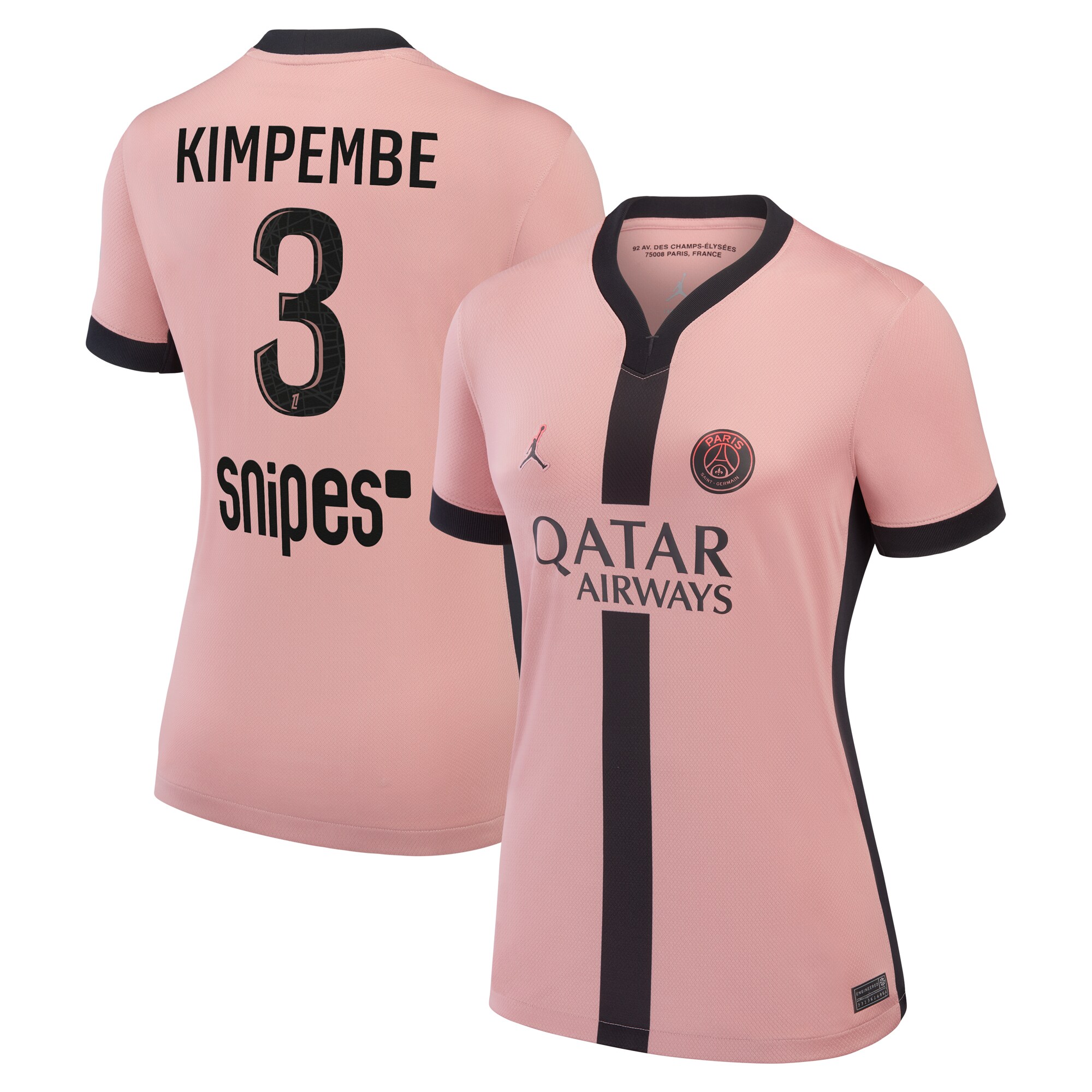 psg jordan third stadium shirt 2024-25 – womens with kimpembe 3 printing Kits Collection | Shop PSG Gear