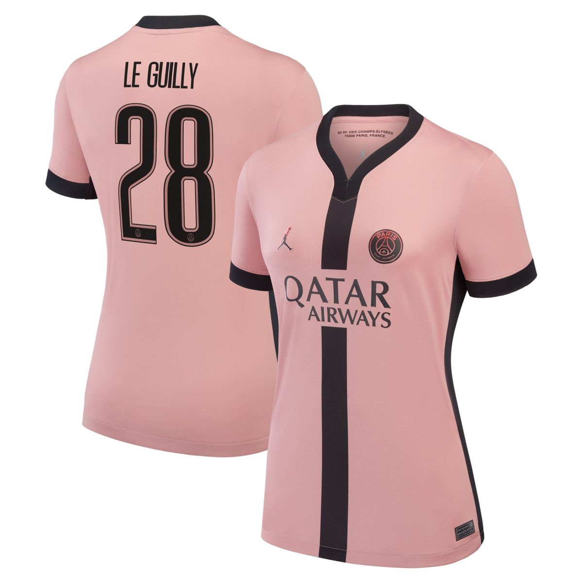psg jordan third stadium shirt 2024-25 – womens with le guilly 28 printing Kits Collection | Shop PSG Gear