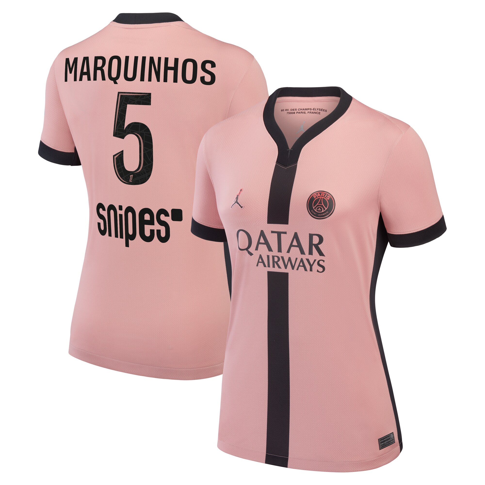 psg jordan third stadium shirt 2024-25 – womens with marquinhos 5 printing Kits Collection | Shop PSG Gear