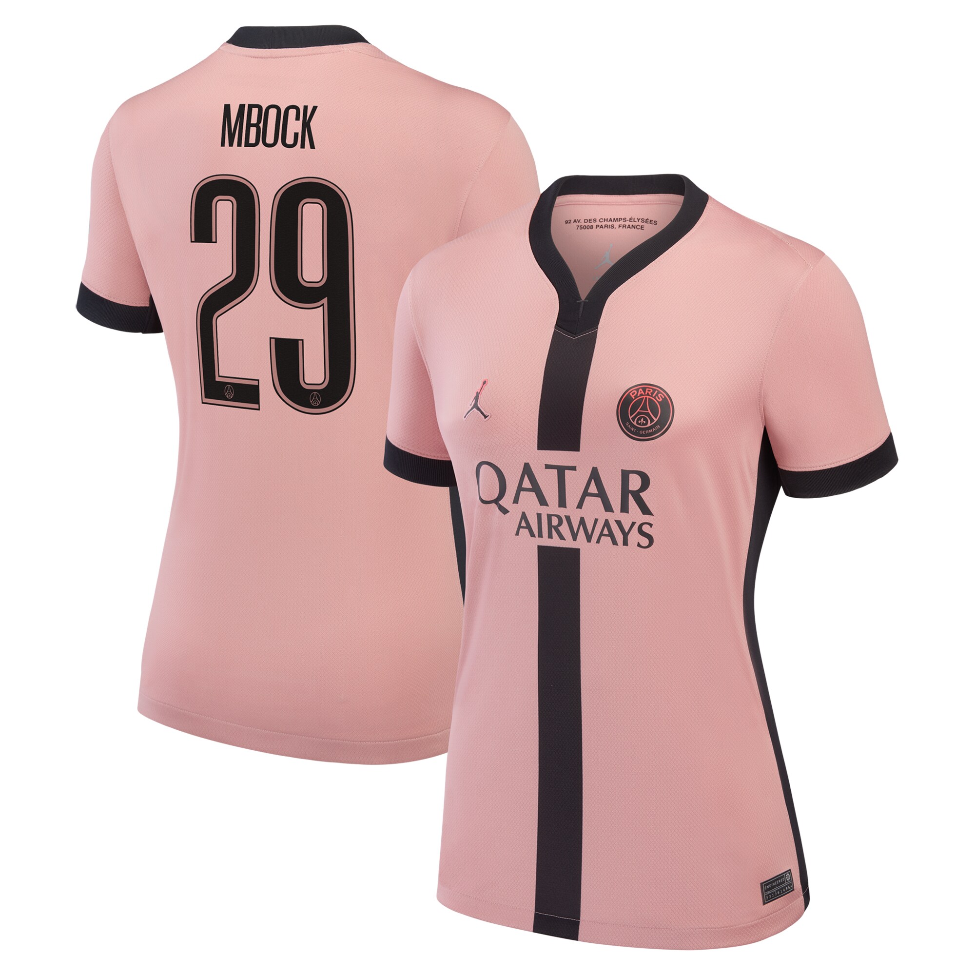 psg jordan third stadium shirt 2024-25 – womens with mbock 29 printing Kits Collection | Shop PSG Gear