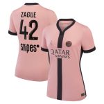 psg jordan third stadium shirt 2024-25 – womens with zague 42 printing Kits Collection | Shop PSG Gear
