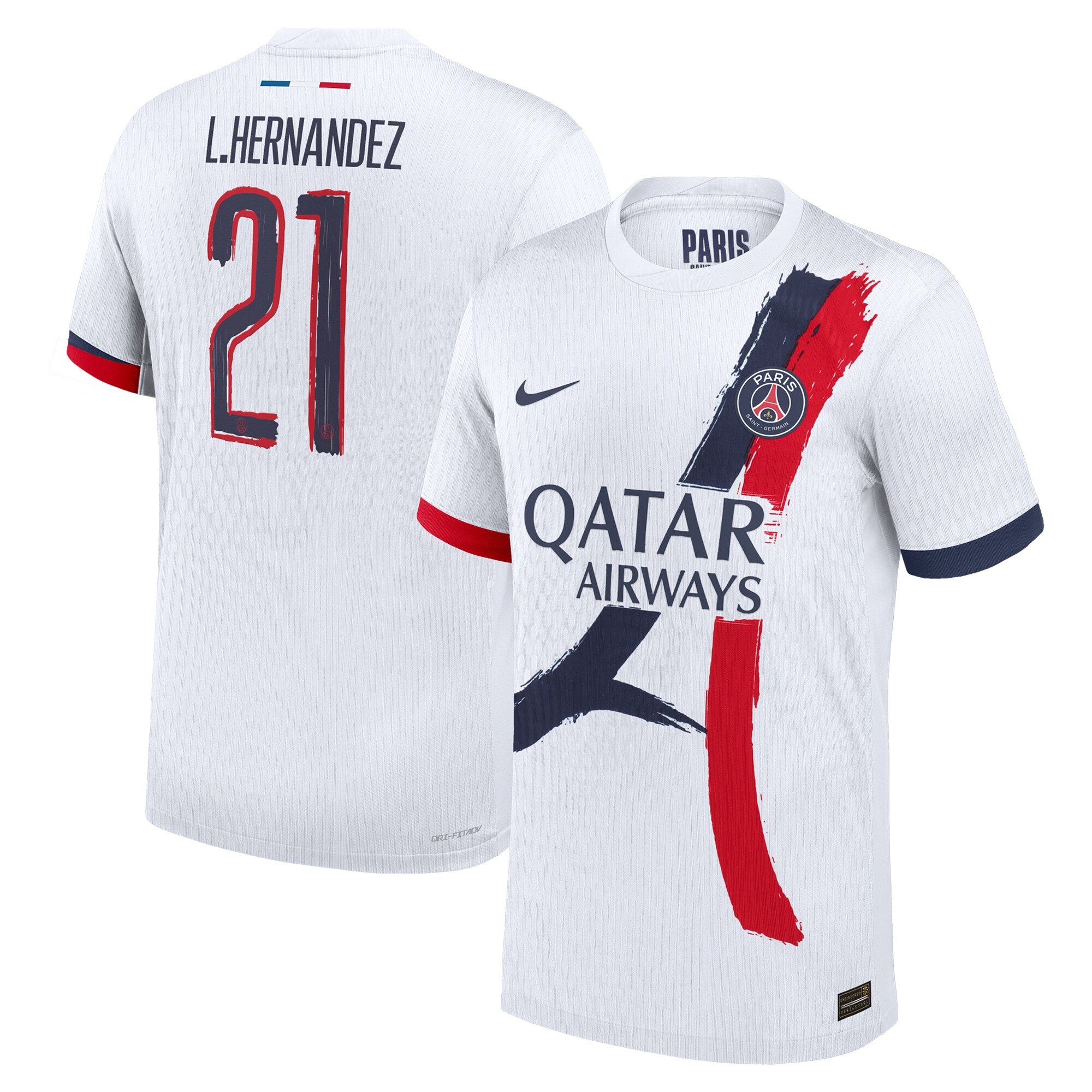 psg nike away dri fit adv match shirt 2024-25 with cup printing l.hernandez 21 Kits Collection | Shop PSG Gear