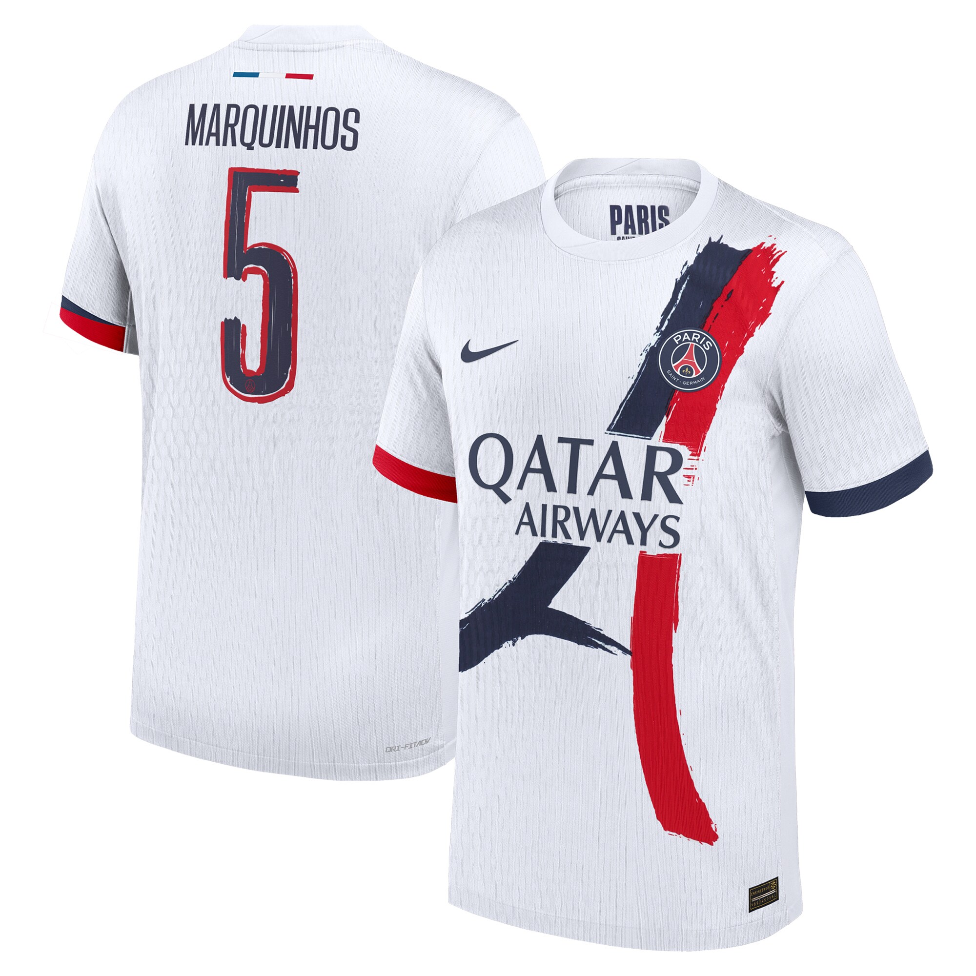 psg nike away dri fit adv match shirt 2024-25 with cup printing marquinhos 5 Kits Collection | Shop PSG Gear