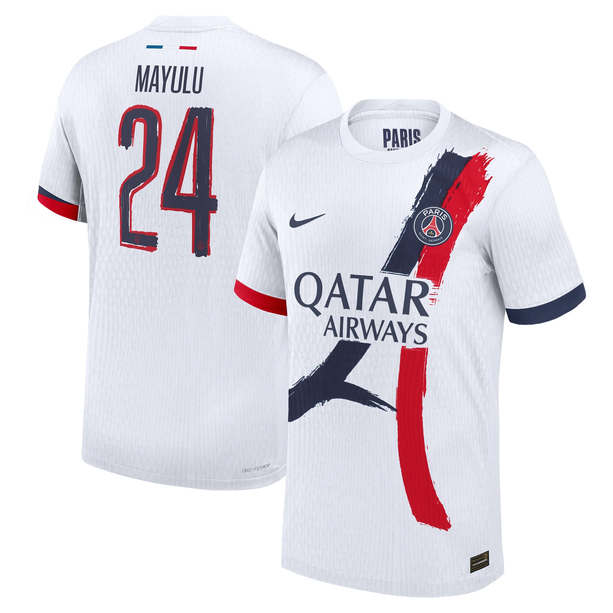 psg nike away dri fit adv match shirt 2024-25 with cup printing mayulu 24 Kits Collection | Shop PSG Gear
