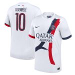 psg nike away dri fit adv match shirt 2024-25 with cup printing o.dembele 10 Kits Collection | Shop PSG Gear