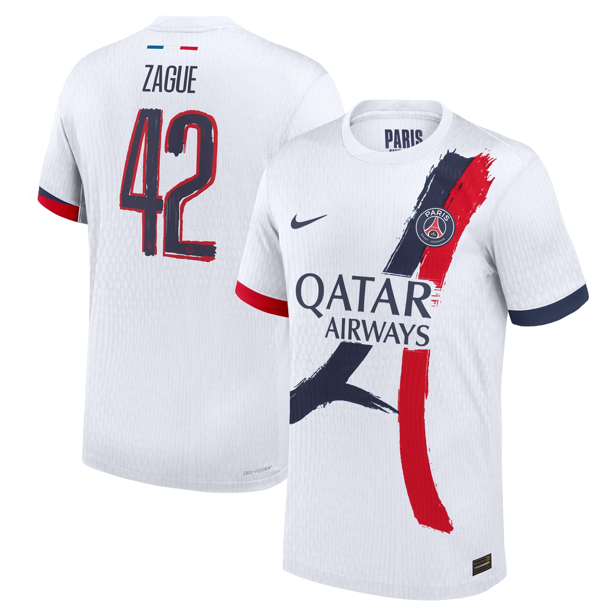 psg nike away dri fit adv match shirt 2024-25 with cup printing zague 42 Kits Collection | Shop PSG Gear
