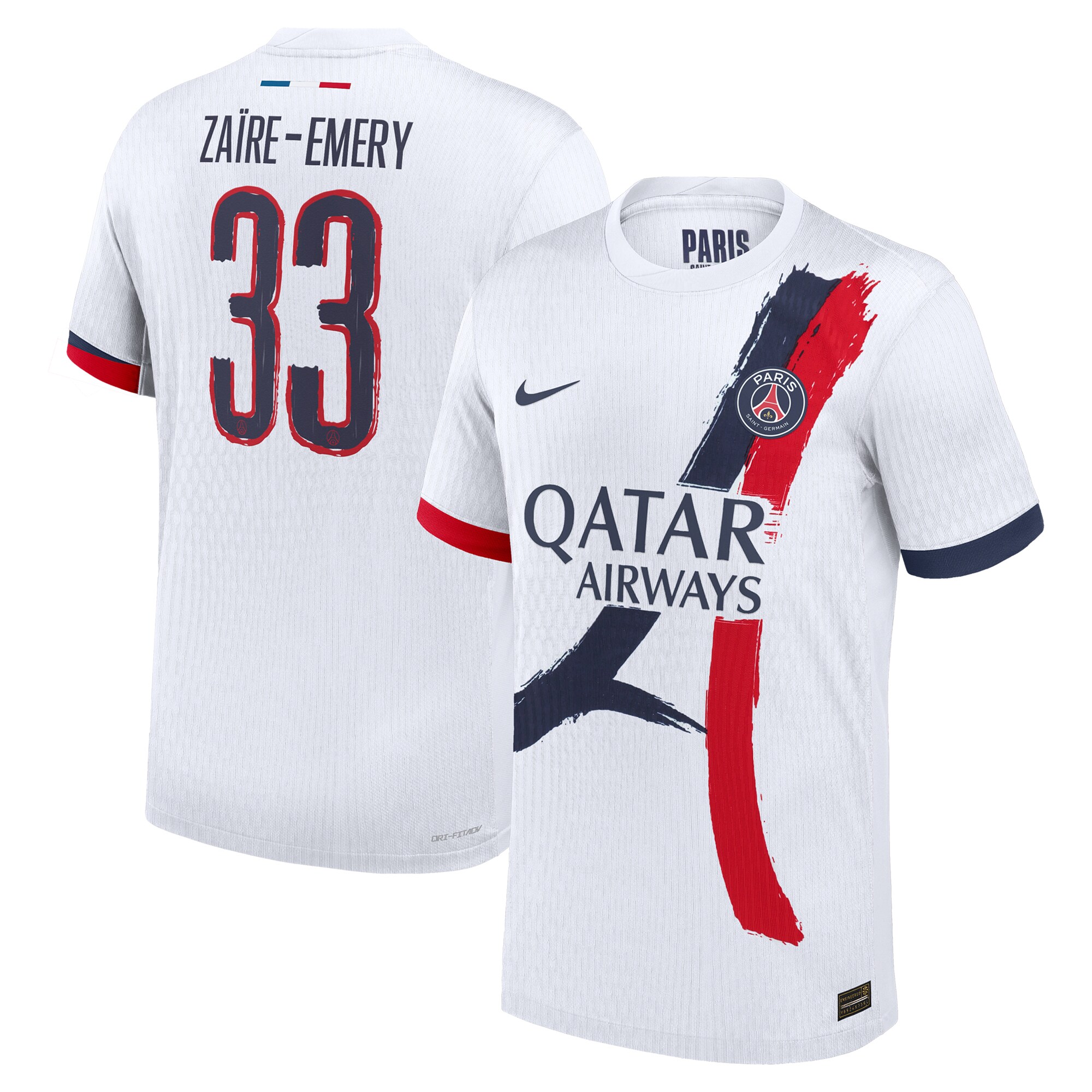 psg nike away dri fit adv match shirt 2024-25 with cup printing zaire-emery 33 Kits Collection | Shop PSG Gear