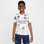 psg nike away pre match top – white – kids Kits Collection | Shop PSG Gear
