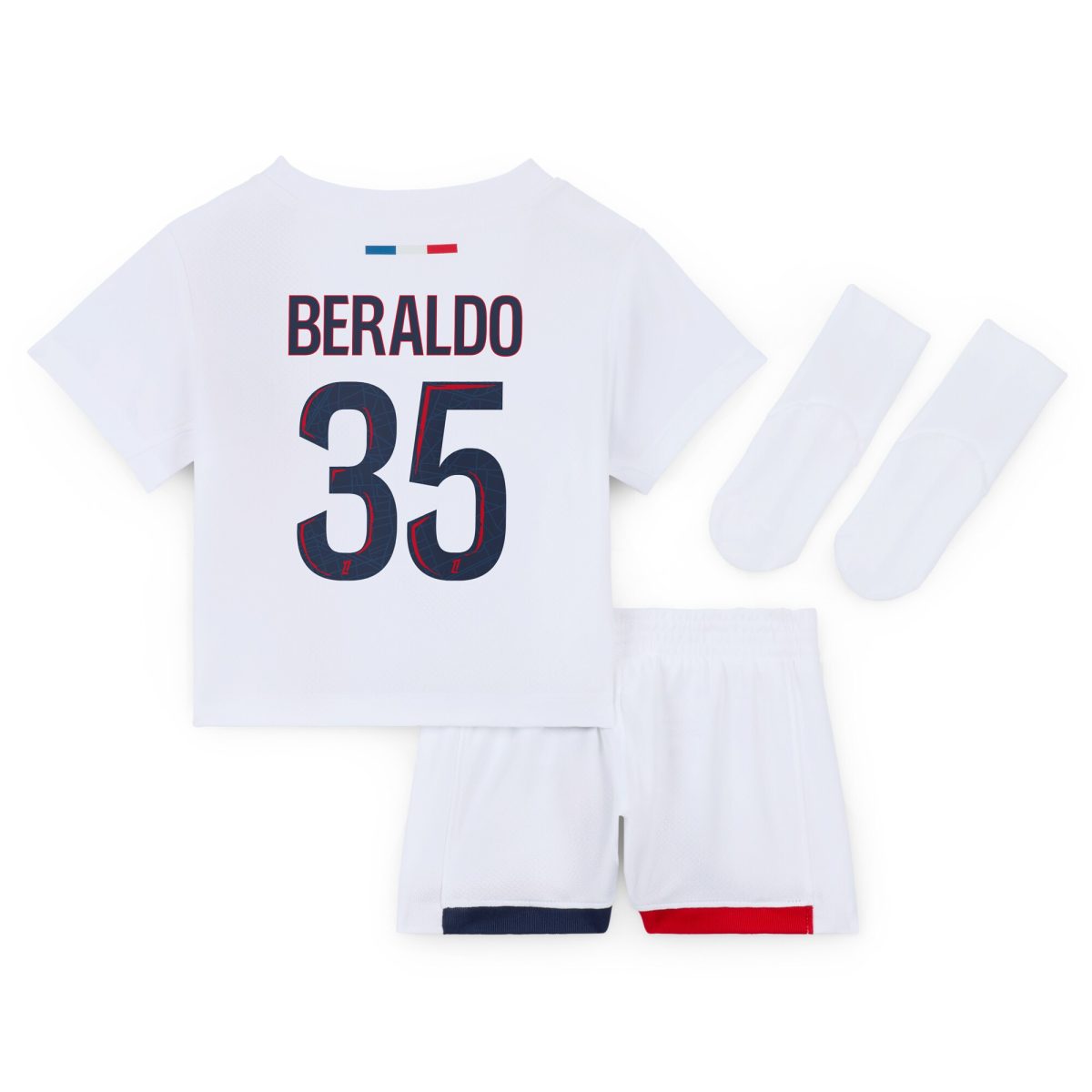 psg nike away stadium kit 2024-2025 – infants with beraldo 35 printing Kits Collection | Shop PSG Gear