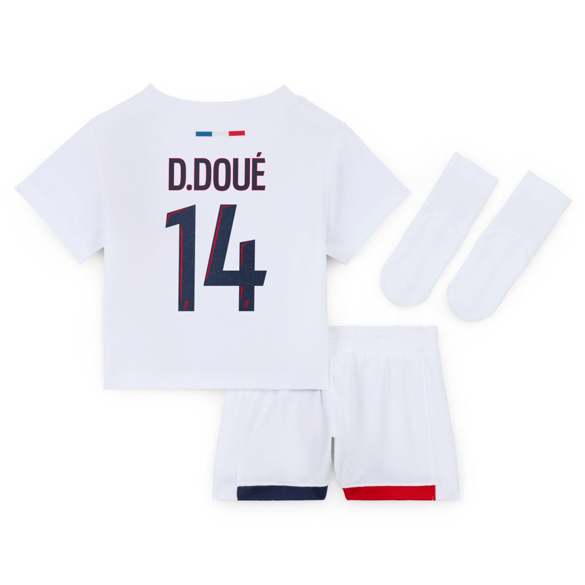 psg nike away stadium kit 2024-2025 – infants with d.doue 14 printing Kits Collection | Shop PSG Gear
