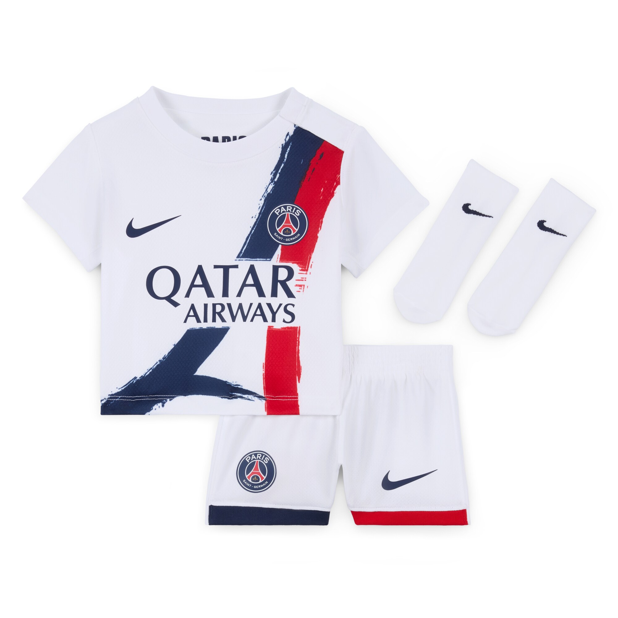 psg nike away stadium kit 2024-2025 – infants with fabian 8 printing Kits Collection | Shop PSG Gear