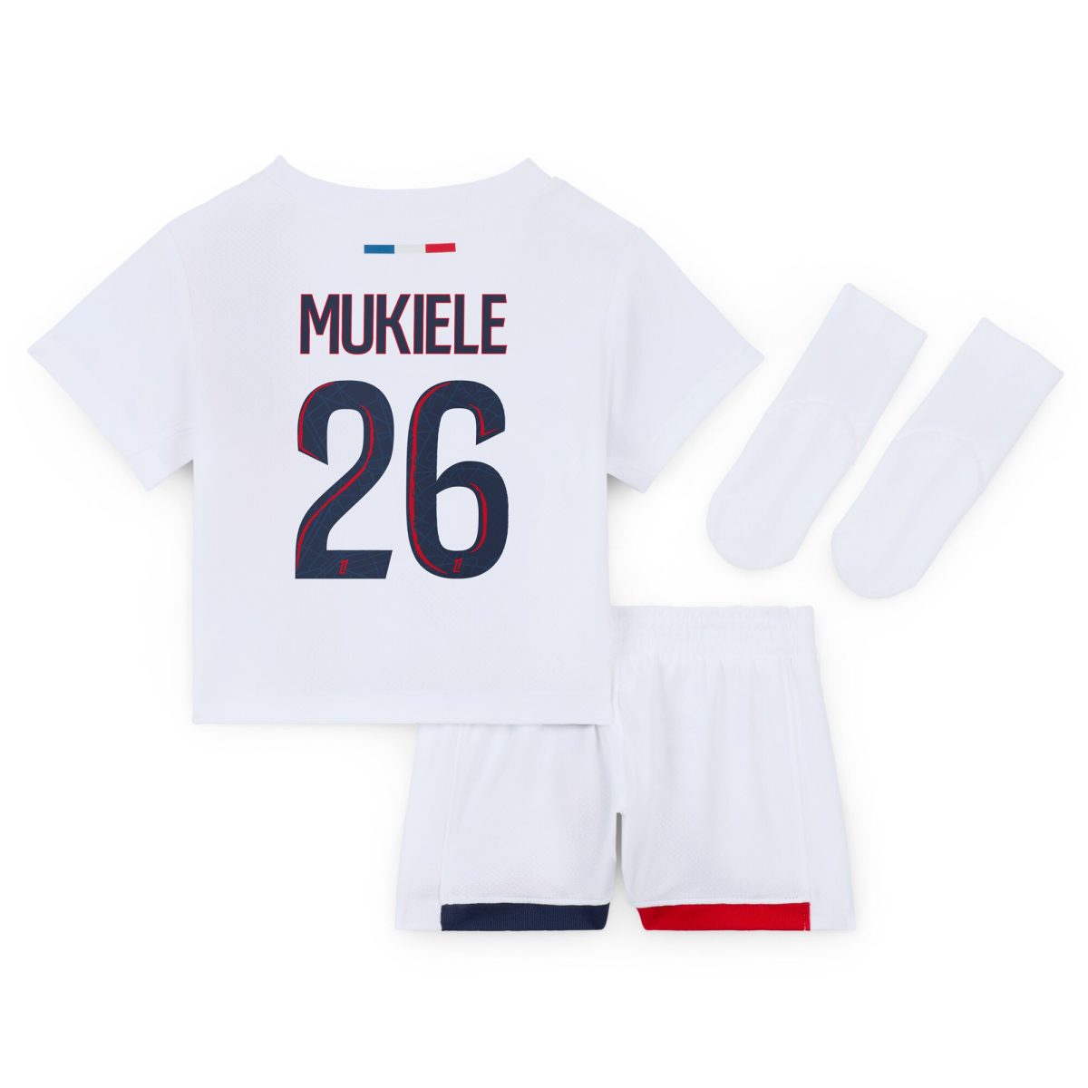 psg nike away stadium kit 2024-2025 – infants with mukiele 26 printing Kits Collection | Shop PSG Gear