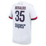 psg nike away stadium shirt 2024-2025 – kids with beraldo 35 printing Kits Collection | Shop PSG Gear