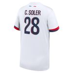 psg nike away stadium shirt 2024-2025 – kids with c. soler 28 printing Kits Collection | Shop PSG Gear