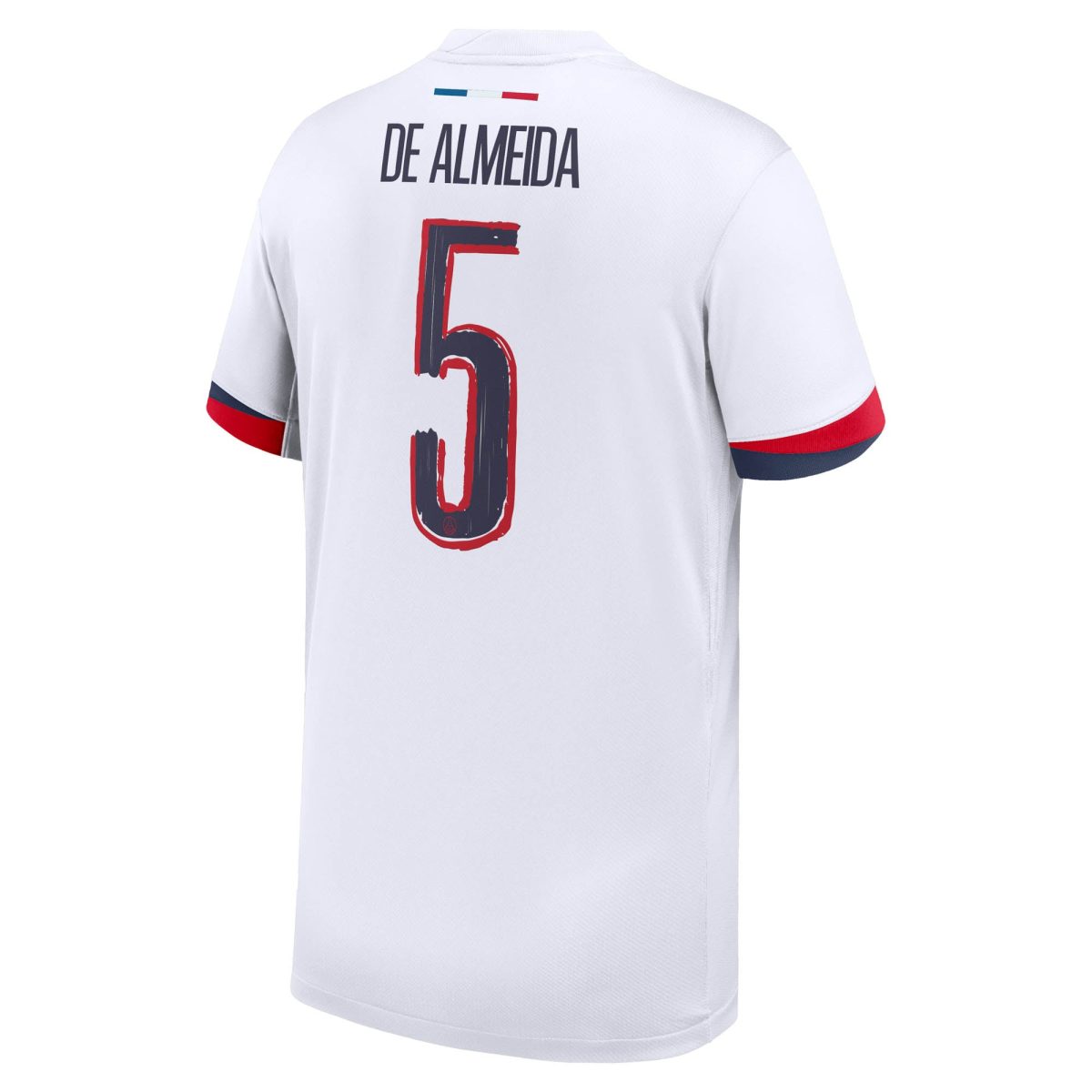 psg nike away stadium shirt 2024-2025 – kids with de almeida 5 printing Kits Collection | Shop PSG Gear