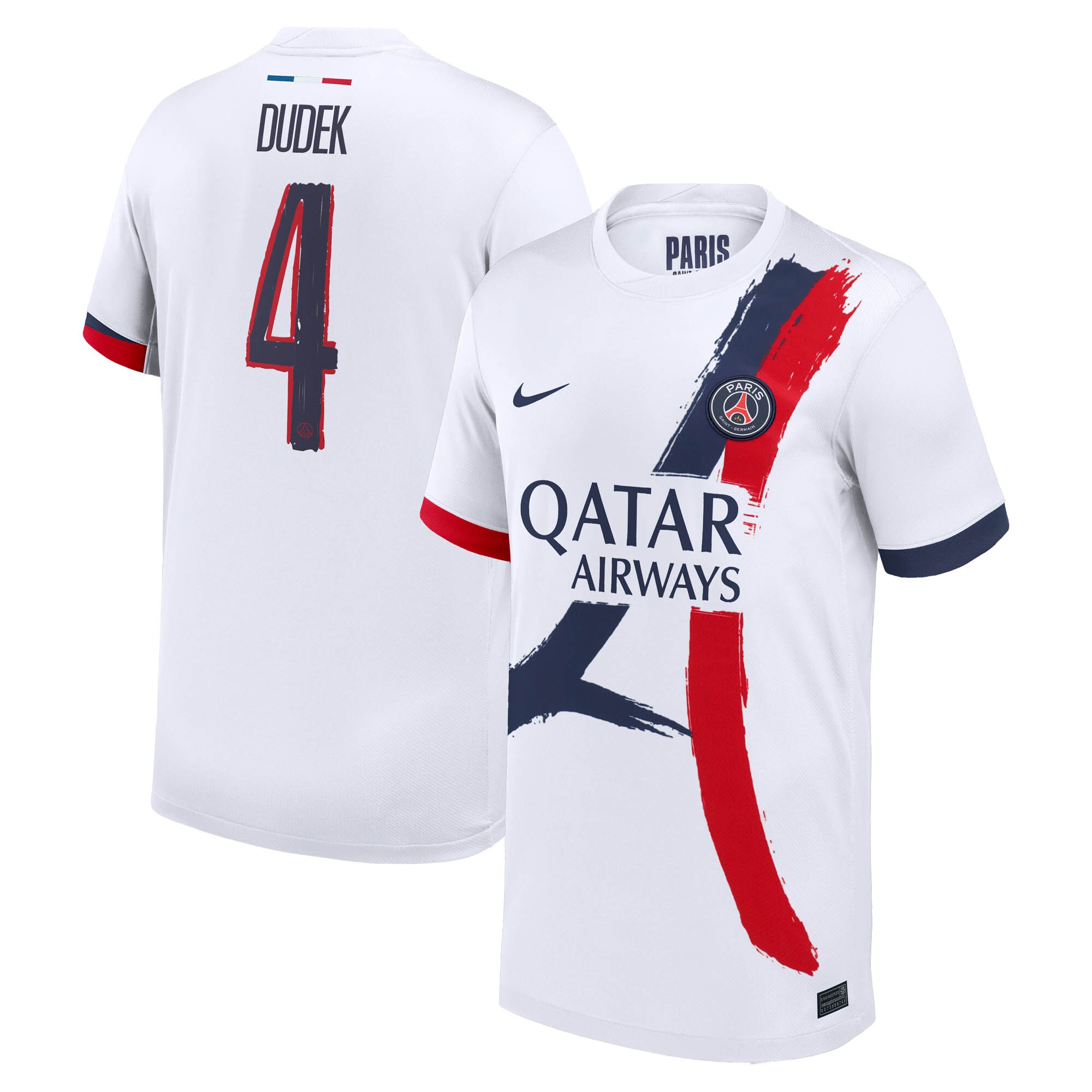 psg nike away stadium shirt 2024-2025 – kids with dudek 4 printing Kits Collection | Shop PSG Gear