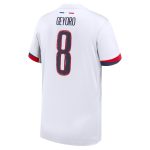 psg nike away stadium shirt 2024-2025 – kids with geyoro 8 printing Kits Collection | Shop PSG Gear
