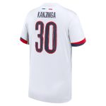 psg nike away stadium shirt 2024-2025 – kids with kanjinga 30 printing Kits Collection | Shop PSG Gear