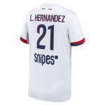 psg nike away stadium shirt 2024-2025 – kids with l.hernandez 21 printing Kits Collection | Shop PSG Gear