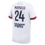 psg nike away stadium shirt 2024-2025 – kids with mayulu 24 printing Kits Collection | Shop PSG Gear