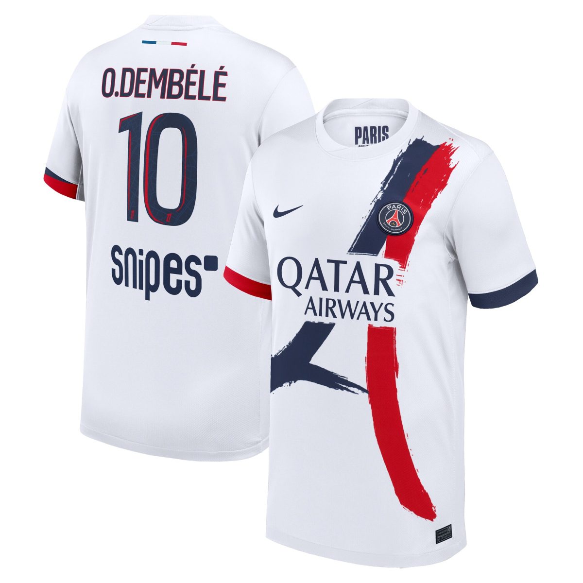 psg nike away stadium shirt 2024-2025 – kids with o.dembele 10 printing Kits Collection | Shop PSG Gear