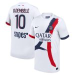 psg nike away stadium shirt 2024-2025 – kids with o.dembele 10 printing Kits Collection | Shop PSG Gear