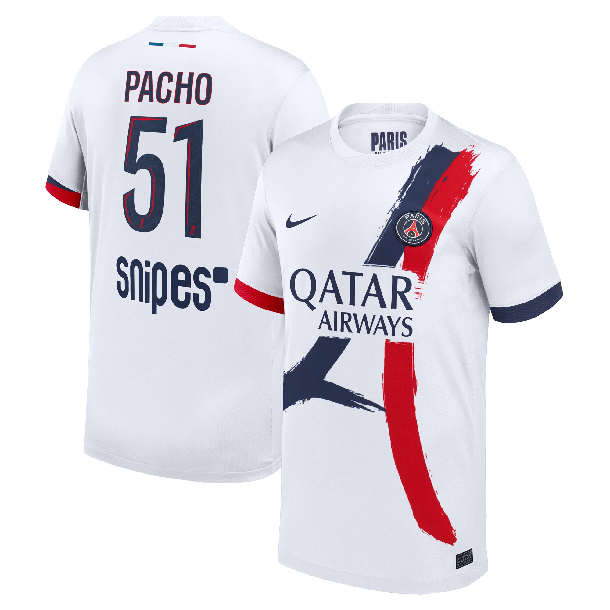 psg nike away stadium shirt 2024-2025 – kids with pacho 51 printing Kits Collection | Shop PSG Gear