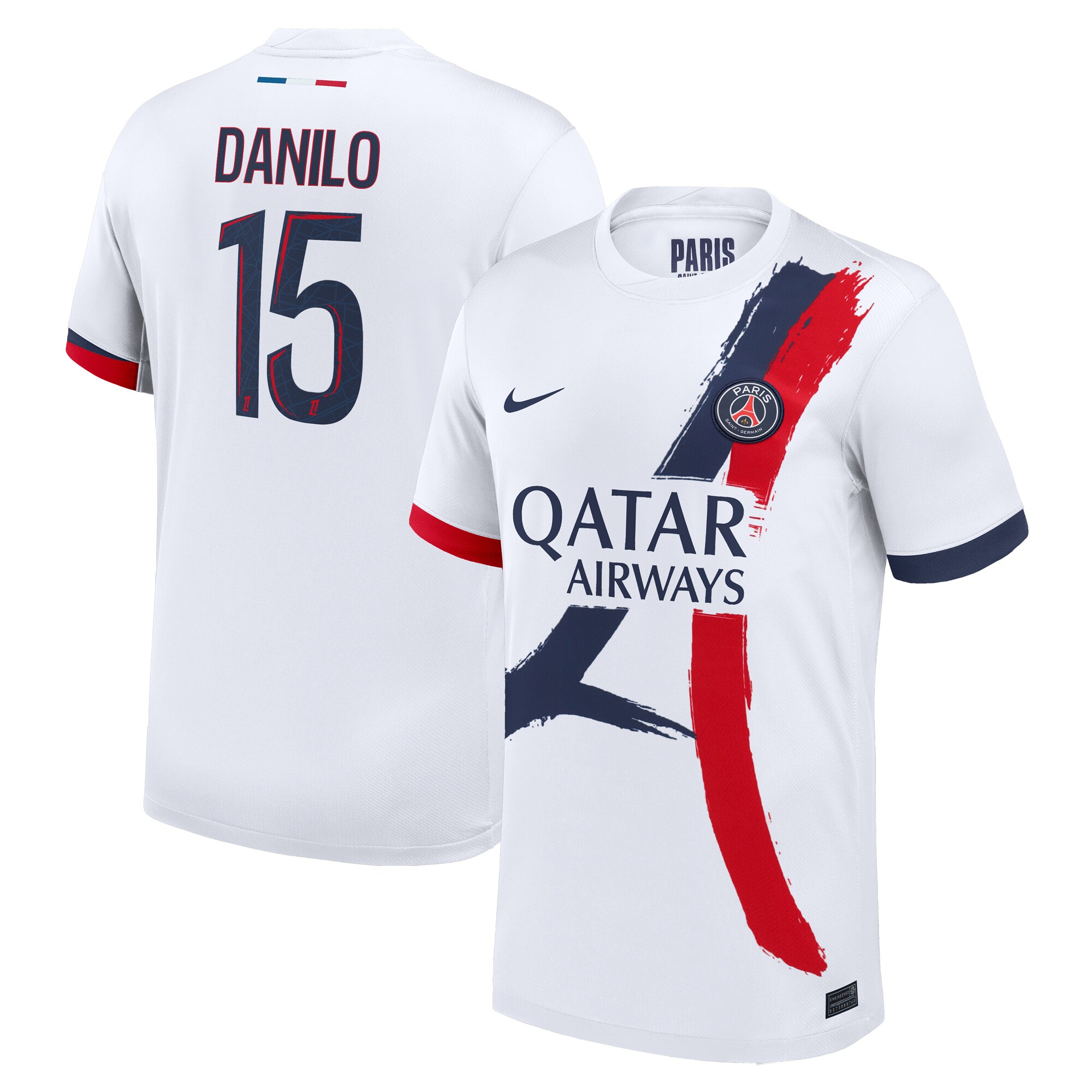 psg nike away stadium shirt 2024-2025 with danilo 15 printing Kits Collection | Shop PSG Gear