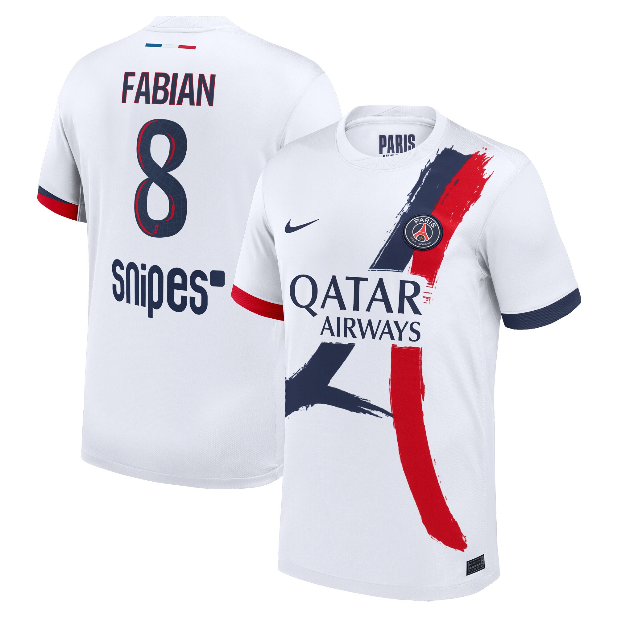 psg nike away stadium shirt 2024-2025 with fabian 8 printing Kits Collection | Shop PSG Gear