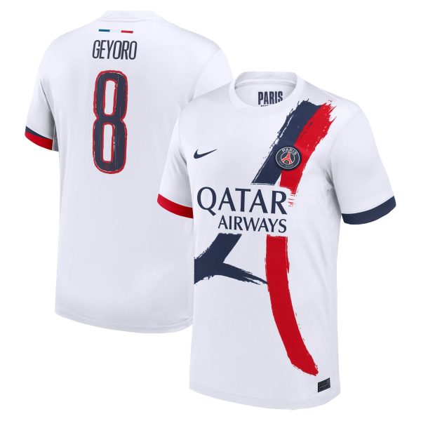 psg nike away stadium shirt 2024-2025 with geyoro 8 printing Kits Collection | Shop PSG Gear