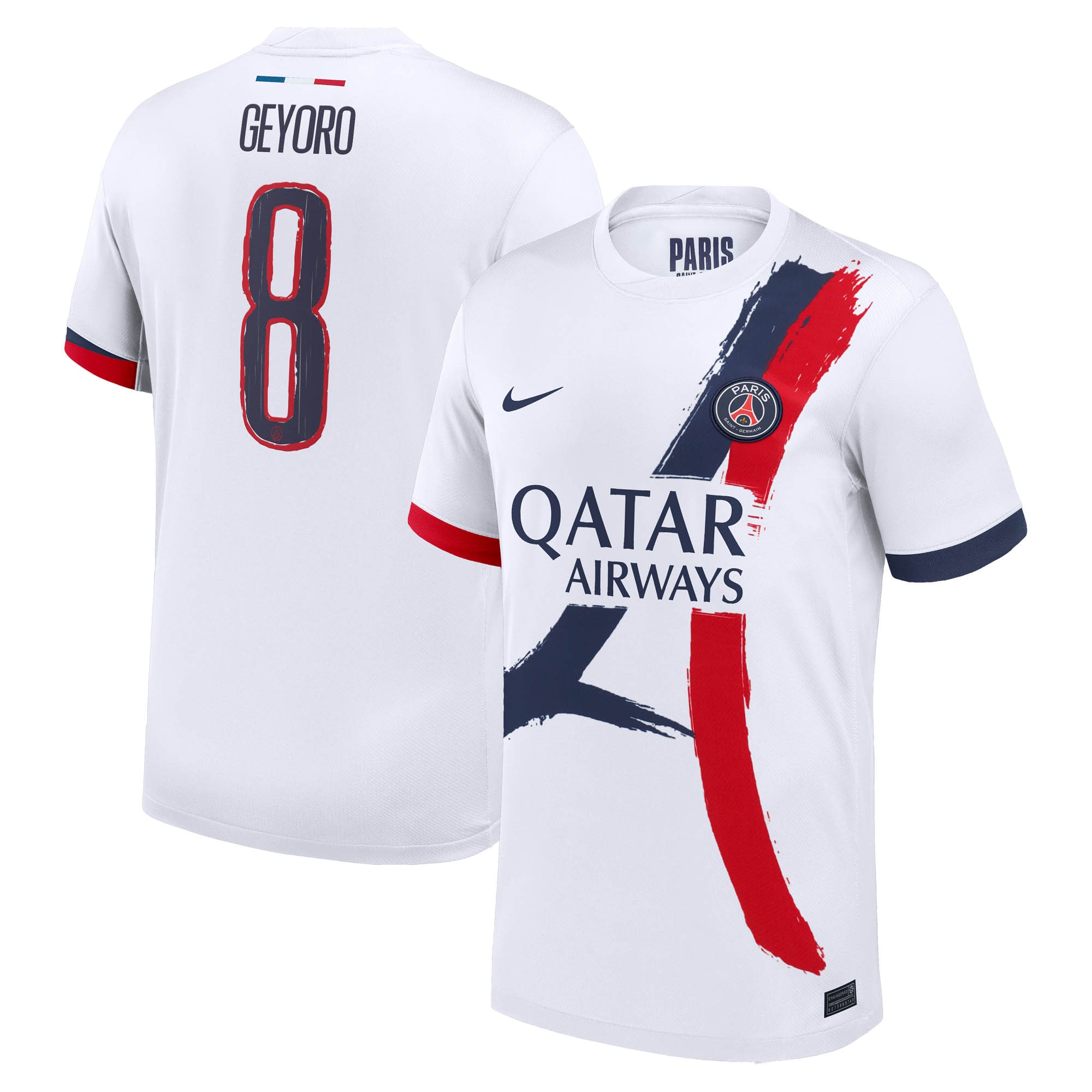 psg nike away stadium shirt 2024-2025 with geyoro 8 printing Kits Collection | Shop PSG Gear