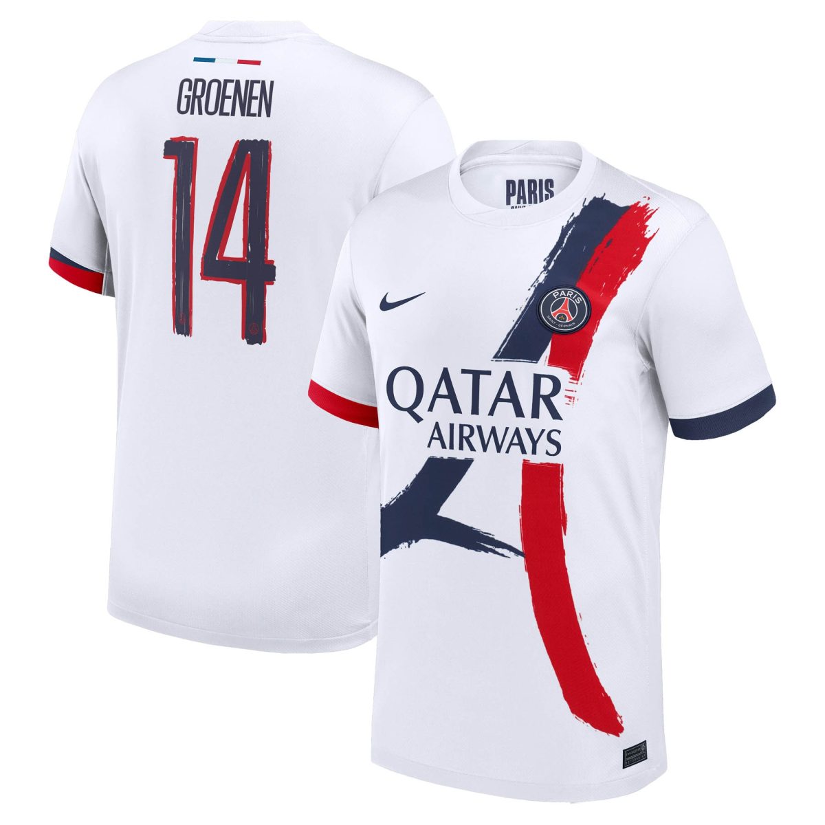 psg nike away stadium shirt 2024-2025 with groenen 14 printing Kits Collection | Shop PSG Gear