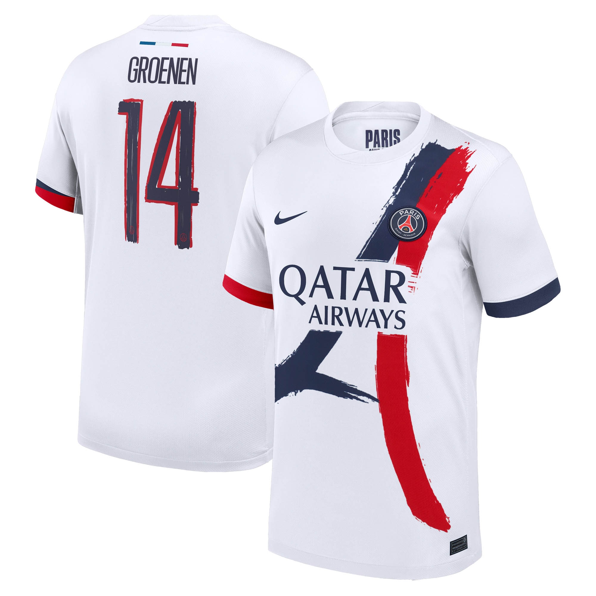 psg nike away stadium shirt 2024-2025 with groenen 14 printing Kits Collection | Shop PSG Gear
