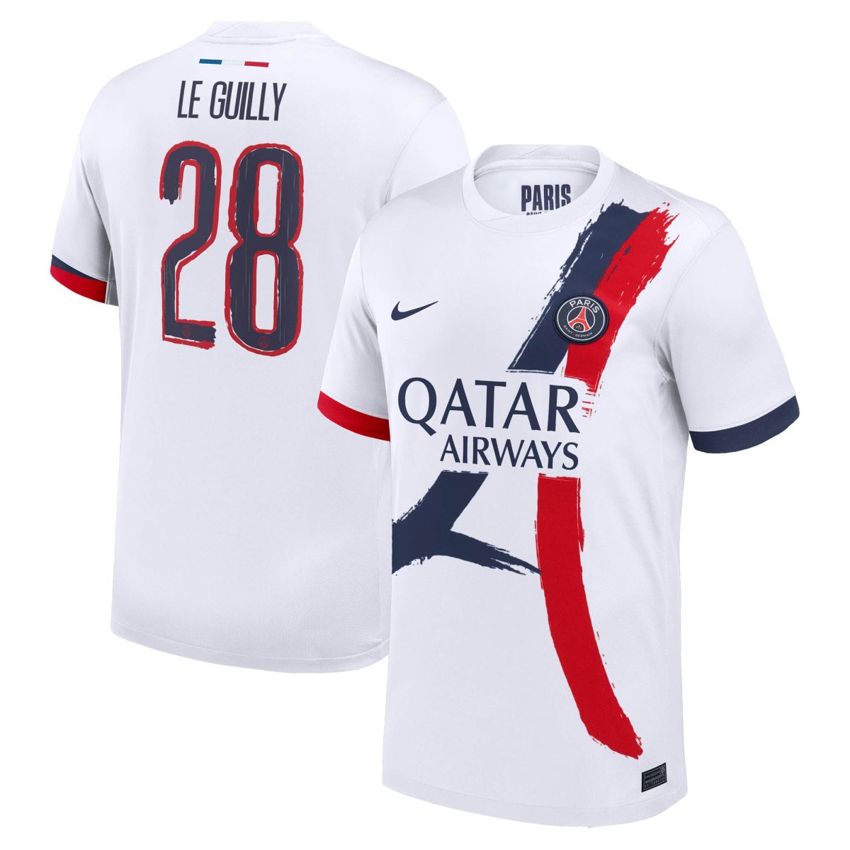 psg nike away stadium shirt 2024-2025 with le guilly 28 printing Kits Collection | Shop PSG Gear