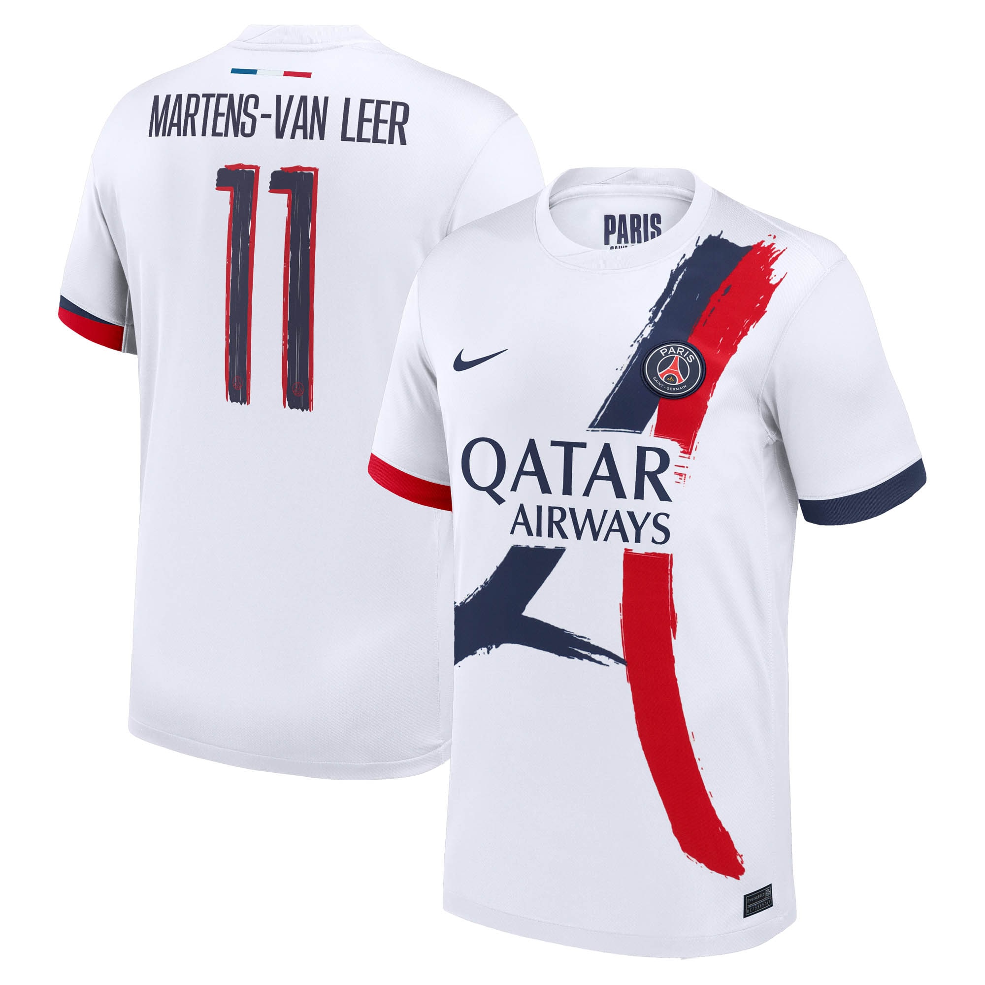 psg nike away stadium shirt 2024-2025 with martens-van leer 11 printing Kits Collection | Shop PSG Gear