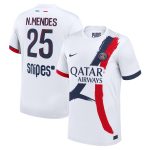 psg nike away stadium shirt 2024-2025 with n.mendes 25 printing Kits Collection | Shop PSG Gear